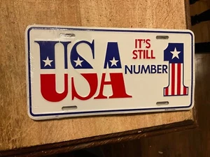 USA It's Still Number 1 Metal License Plate New In Wrapper - Picture 1 of 1