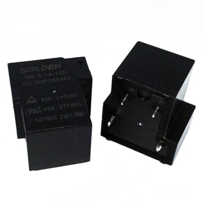 2Pcs GOLDEN GK-A-1A-12D Power Relay 12VDC 4Pins - Image 1 of 3