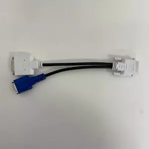 Genuine Dell DVI-i Dual Link to DVI & VGA Monitor Splitter Adapter Cable 0X2026 - Picture 1 of 6