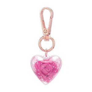 Keychain Keychain Rose Heart Keychain Pendant Clip Bag Decoration for Shoulder - Picture 1 of 17