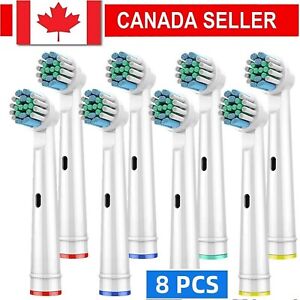 8x Electric Toothbrush Head Oral B Compatible Replacement Brush Precision Clean