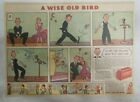 Lifebuoy Soap Ad: A Wise Old Bird ! From 1930'S Size 11  X 15 Inches