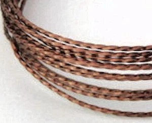 8 Feet Non Tarnish Vintage Bronze 18 Gauge Twisted SQUARE Wrapping Wire - Picture 1 of 3