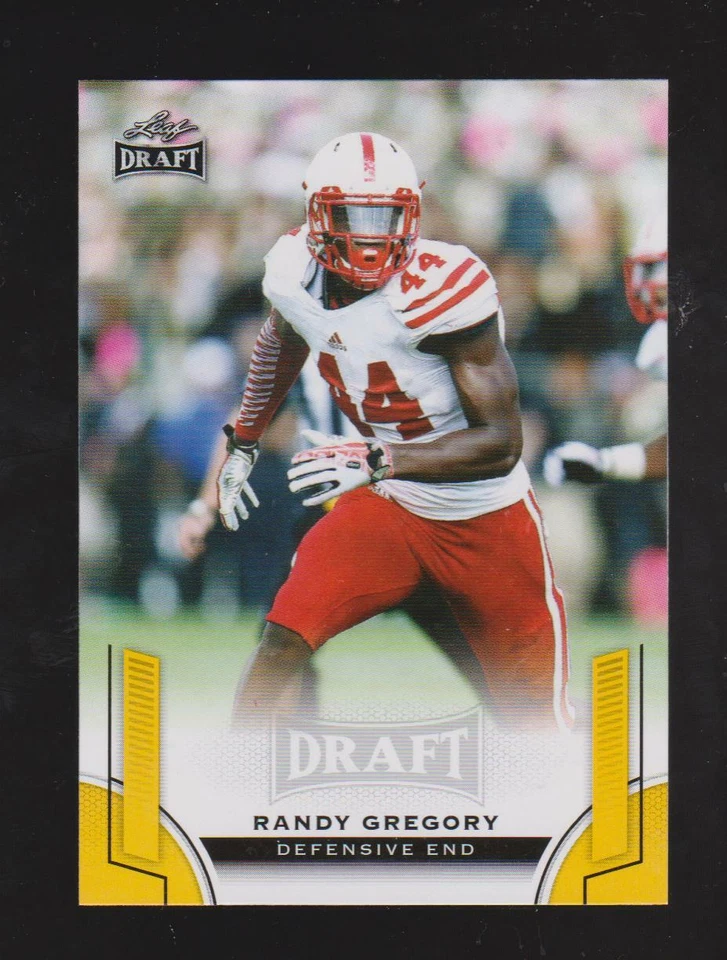 2015 Leaf Draft Gold #46 Randy Gregory Rookie Card, Denver Broncos - Image 1 of 1