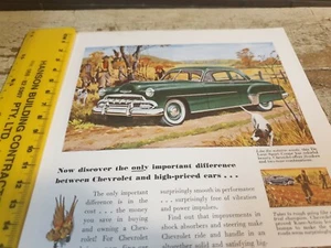 1954 CHEVROLET DELUXE SPORTS COUPE Original Sales Advert  - Picture 1 of 2