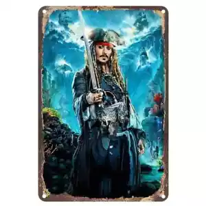 Pirate Caribbean Depp 12 x 8 inch Metal Sign - Picture 1 of 3