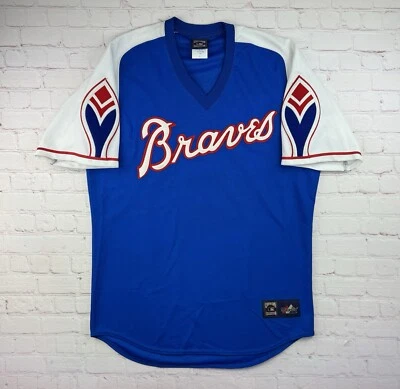 Camiseta De Colección 1974 Majestic Cooperstown Colección Atlanta Braves Grande Hecha en EE. UU. Foto 1 de 4