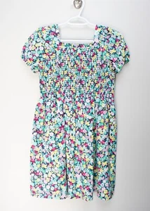 Gap Kids Floral Print Smocked Short Sleeve Dress Girls XL 14/16 - Picture 1 of 3