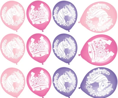 PONY Saddle Up Latex Balloon (12) Girls Birthday Party Decoration Supplies Horse - Image 1 of 4
