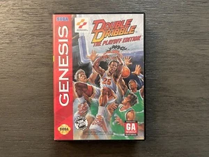 Sega Genesis Basketball Game Double Dribble The Playoff Edition Complete In Box - Picture 1 of 3