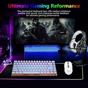 TKL Mechanical Gaming Keyboard 82 For PC/Laptop Gamers and Typists Blue Switch - Picture 1 of 24
