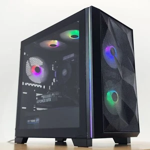 Gaming PC Ryzen 7 2700X 16GB RAM 256GB SSD + 1TB HDD GTX 1650 SUPER 4GB Win11 PC - Picture 1 of 6