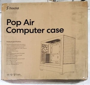 Fractal Design Case FD-C-POA1A-01 Pop Air Black ATX Solid Panel Mid Tower - Zdjęcie 1 z 6