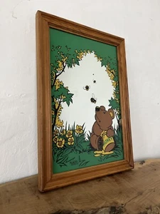 Vintage Bär Spiegel Honigtopf M Webb Signatur Werbung Sammlerstück Kind Kind - Bild 1 von 15
