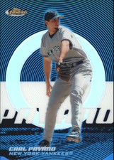 2005 (YANKEES) Finest Refractors Blue #12 Carl Pavano /299