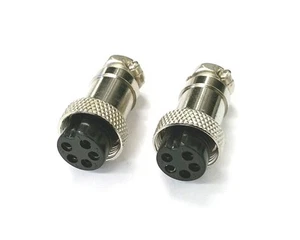 Lote de 2 NUEVOS 5 pines hembra en línea micrófono CB o radioaficionado conector micrófono móvil - Imagen 1 de 2