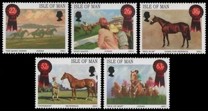Isla de Man 2001 - Mi-Nr. 927-931 ** - MNH - Caballos / Caballos - Imagen 1 de 1