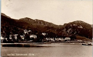 East Bay, Tighnabruaich, Village, Scotland 1930's RPPC Postcard - Picture 1 of 2