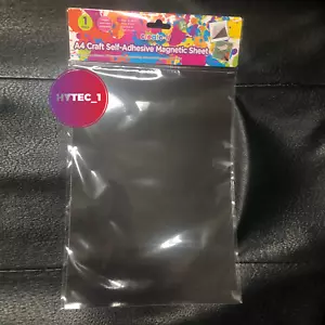 1 X FLEXIBLE MAGNETIC SHEET A4 SELF ADHESIVE 297MM X 210MM X 0.4MM - Picture 1 of 4