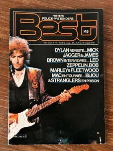 Revue BEST Nr 145 (Aout 1980) Bob Dylan + Poster POLICE / PRETENDERS - Picture 1 of 1