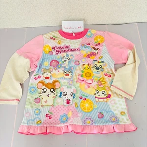 Tottoko Trotting Hamtaro Pajama Room Wear Pink Hamster Frill Approx. H 130cm JP - Picture 1 of 24