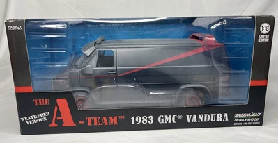 1983 A-TEAM GMC VANDURA WEATHERED VERSION 1/18 scale DIECAST CAR - NEW W/OPN BOX - Image 1 of 4