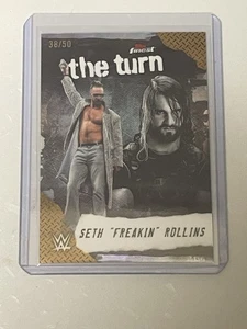 2025 Topps Finest WWE Seth Rollins THE TURN GOLD REFRACTOR #TT-SR /50 - Bild 1 von 3