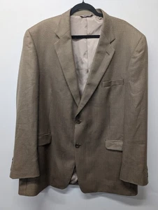 Stafford 48L Camel Color Wool Silk Soft Tweed Mens Blazer Suit Jacket Sport Coat - Picture 1 of 13
