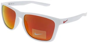 NIKE FORTUNE M FD1805 100 Sunglasses WHITE Frame RED MIRROR Lenses 57 mm - Picture 1 of 4