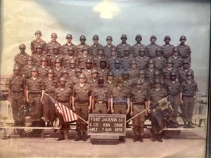 U.S. Army Platoon Photo 1978 Fort Jackson  - Picture 1 of 2