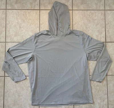 Simms Men's SolarFlex UPF 50 Hoody size XXL light gray  - Image 1 of 4
