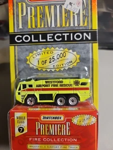 MATCHBOX PREMIERE FIRE COLLECTION SERIES 7 WESTFIELD AIRPORT FIRE TRUCK - Picture 1 of 5