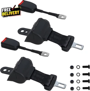 Upgraded Golf Cart Seat Belts Kit Universal Retractable for Golf Carts Compatibl - Picture 1 of 7