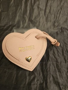 NEW JUICY COUTURE LUGGAGE BAG TAG PINK BAG CHARM - Picture 1 of 5