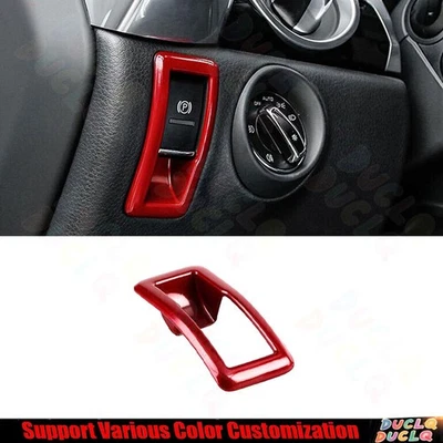 Cubierta electrónica de freno de mano para Porsche Cayenne 2011-2017 rojo brillante 1* Foto 1 de 4