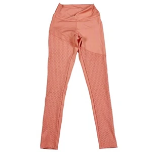 BuffBunny Women’s Posh Leggings Peach Laser Cut High Waist Active Pants M - Imagen 1 de 10