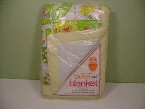 VTG NEW RIEGEL Ouilted Baby Crip Quilt /Comforter Baby Blanket Kittens USA - Picture 1 of 8