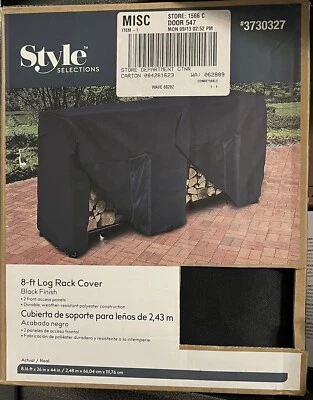 Cubierta de estante de leña 44 x 26 x 98 para estantes largos de 8' cabina de camping Foto 1 de 4