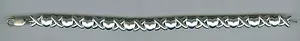 Wunderschönes Sterlingsilber X’s & O’s mit den O’s geformt wie Herzen NF Armband - Bild 1 von 3