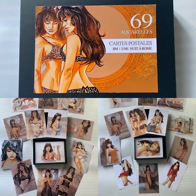 Coffret de 69 cartes Postales - Les Aquarelles de Jim - Marie - Une Nuit à Rome - Immagine 1 di 4