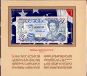 Most Treasured Banknotes Falkland 1984 1 pound P-13 UNC A118468 - Picture 1 of 2