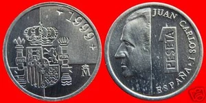 manueduc   ESPAÑA  1 peseta  Año  1999    JUAN  CARLOS I  ESCUDO REAL NUEVA - Picture 1 of 1