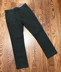 Pantalones J Crew 770 Calce Recto Elastizados Sarga Cepillada Verde 30 x 30 Para Hombre - Imagen 1 de 3