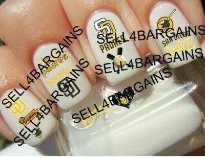 2025 Must See》San Diego Padres》10 Different Designs》Nail Art Decals