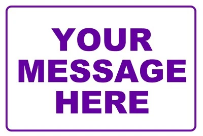 12×8 Custom Personalized Message Metal Sign Create Your Text Home Business Decor - Image 1 of 4