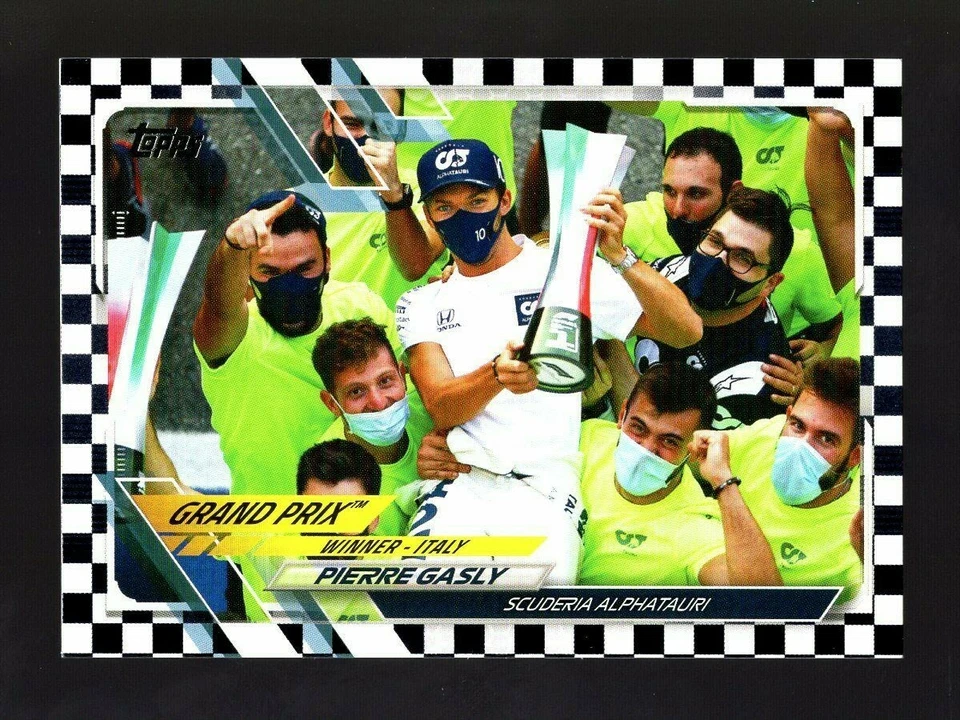 2021 TOPPS FORMULA 1 F1 CHECKERED FLAG #145 PIERRE GASLY ALPHA TAURI - Image 1 of 1