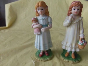 2 NEW Vintage Homco "SPECIAL FRIENDS" Porcelain Figurine #14066-99 - Picture 1 of 7