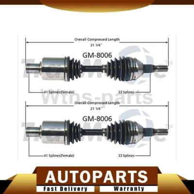 Front CV Joints Assembly 2x For Cadillac Seville 1993-1999 Cadillac Allante 1993 - Image 1 of 3