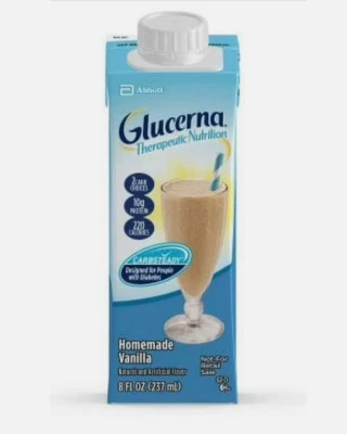 Batidos de proteínas Glucerna Carbsteady -24 paquetes 8 fl oz - vainilla casera SIN LACTOSA Foto 1 de 4