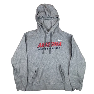 Sudadera con capucha forrada de lana Nike gris Arizona lacrosse para hombre talla grande L - Imagen 1 de 15